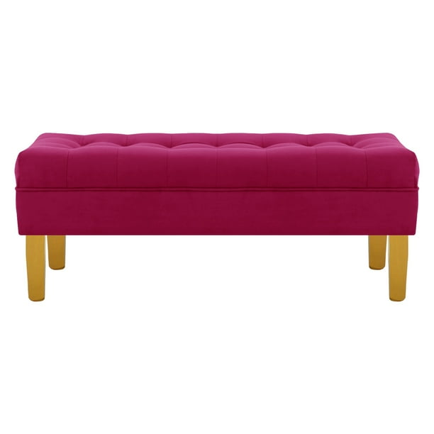 Banqueta Wood 2c Felpa 01 Burdeo