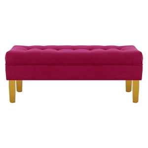 Bodevir - Banqueta Wood 2C Felpa 01 Burdeo