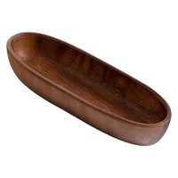 Bothyi - Plato De Sushi Barco De Sushi De Madera Multiusos Para Mesa De Cocina Decoración Del Hogar Fiesta 25,5 Cm X 8 Cm