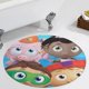 thumbnail image 5 of Alfombra Redonda Desmarcar Super Why Felpa Coral 60cm, 5 of 6