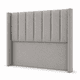 thumbnail image 2 of Respaldo de cama king  tubular felpa gris claro, 2 of 2