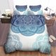 thumbnail image 1 of Floral Mandala Blue Shadess Quilt Duvet Cover Set Bedclothes Bedroom Decor3-Piece Bedding Set, 1 of 5