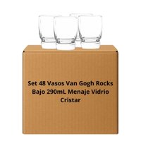 Set 48 Vasos Van Gogh Rocks Bajo 290Ml Menaje Vidrio Cristar