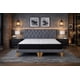 thumbnail image 3 of Cama Europea 2 Plazas Completa Base Dividida Capitone Gris, 3 of 7