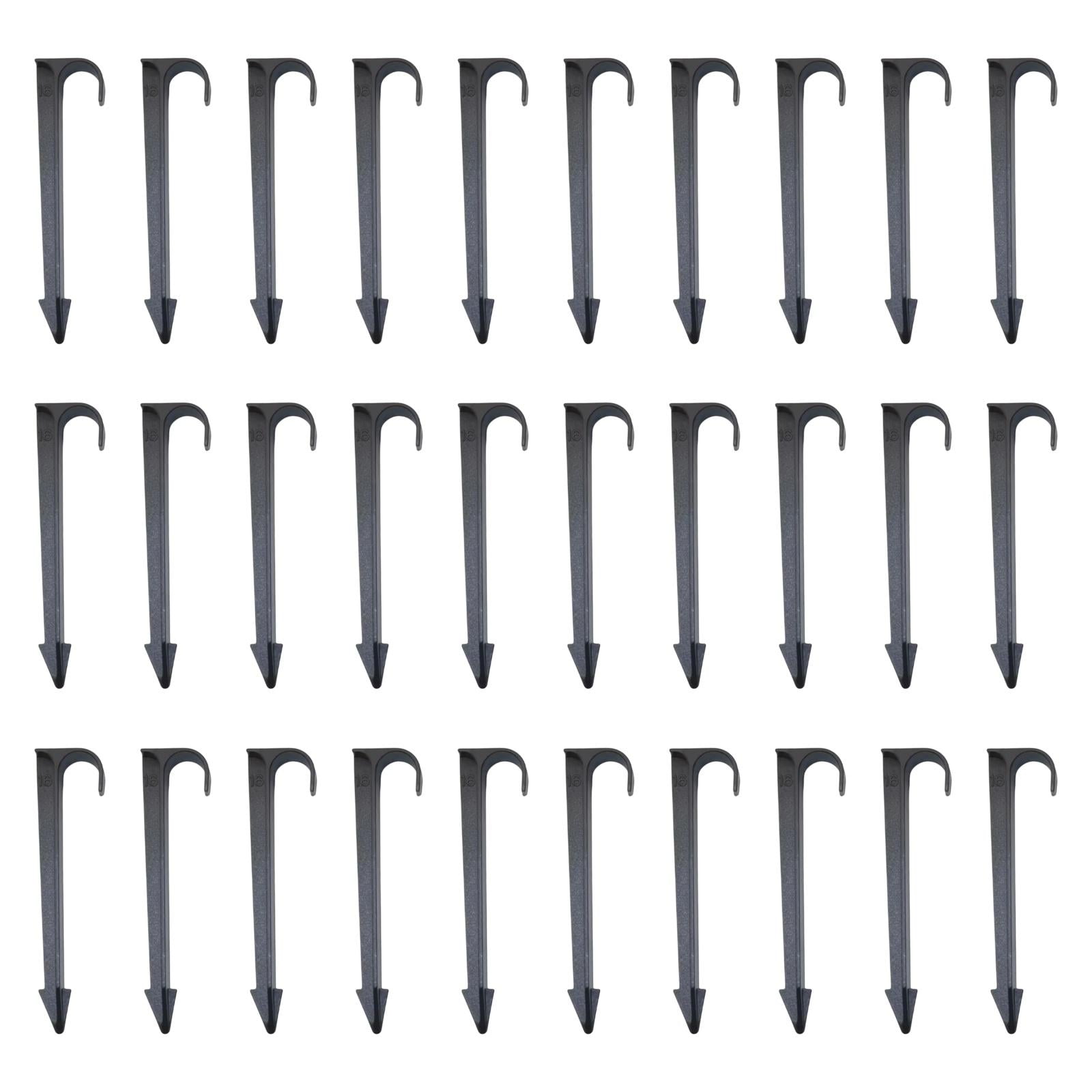 Magideal - 30 Piezas De Estacas Para Manguera De Jardín, Accesorios Profesionales Fáciles De Usar, Piezas De Sujeción Para Mangueras De Riego Por Goteo, Parterre Para Diámetro 16 Mm