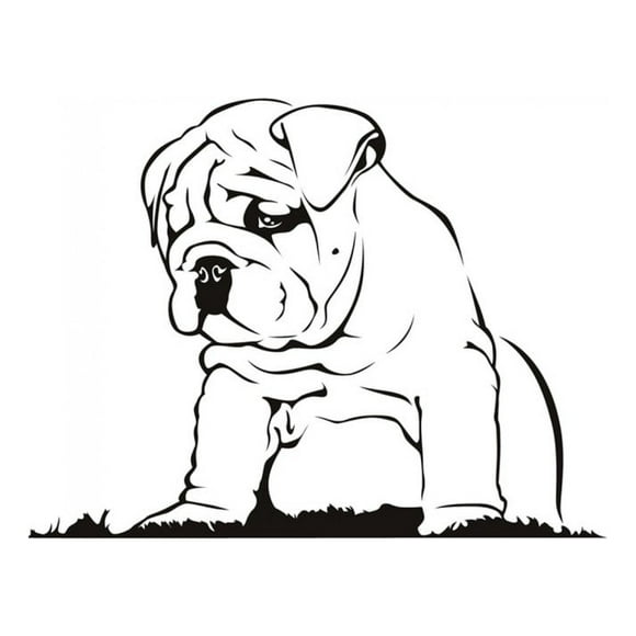 Decomural Bulldog Puppy Cute Animals WS-17584