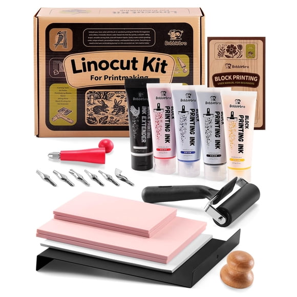Kit De Tallado De Bloques De Linóleo Para Grabado Y Fabricación De Sellos