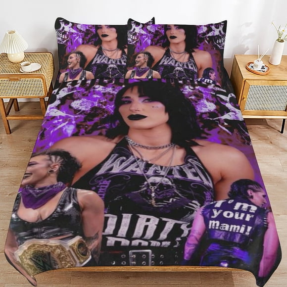 WWE Breathable Fabric Quality Comfort Easy Clean Secure Zipper Duvet Cover Sets for Sleeping Use