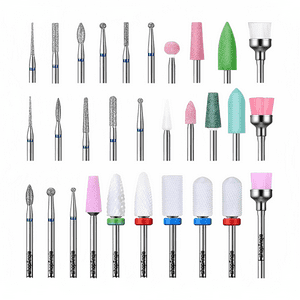 Genérico - Juego Manicura Pedicura Broca Uña Cerámica Profesional 30Pcs