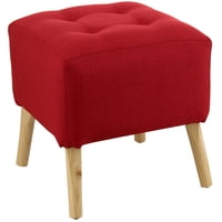 Máxima Design - Pouf Alemania Rojo Amalfi 42X42X43 Cm