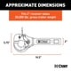 thumbnail image 2 of Soporte para receptor Pintle Hook Curt 48004 para 9.072 kg de capacidad, 2 of 5