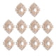 thumbnail image 3 of 10 Piezas De Diamantes De Imitación Con Parte Posterior Plana, Botón De Cuentas, Adorno Para álbum De Recortes, Color Beige, 3 of 3