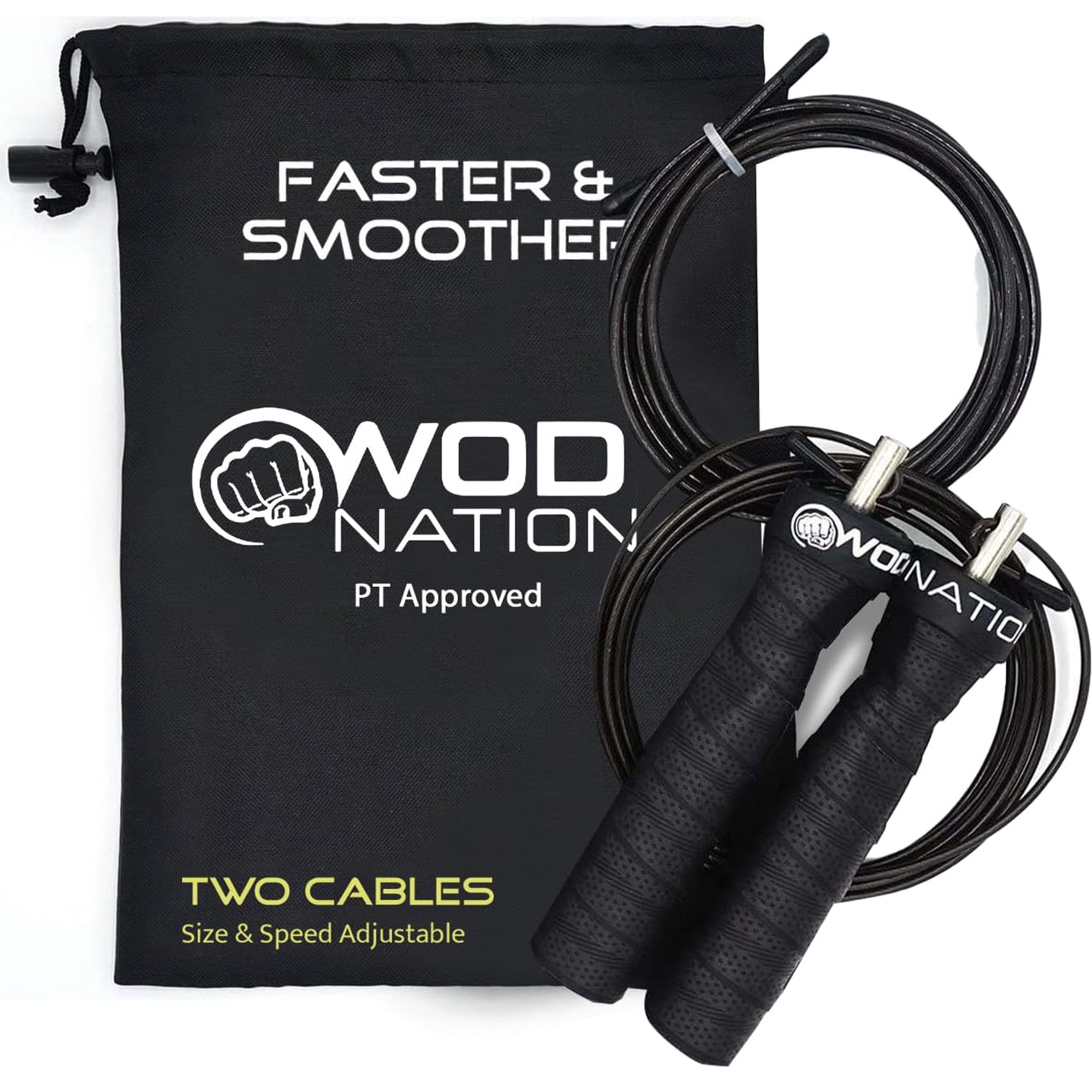 Cuerda Para Saltar Wod Nation 3,35 M Con Cable Dual Ajustable