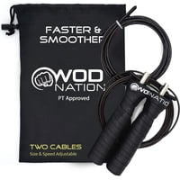 Cuerda Para Saltar Wod Nation 3,35 M Con Cable Dual Ajustable