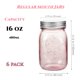thumbnail image 2 of Frascos Mason Amzcku 16 oz Rosa Rosado, 6 unidades, 2 of 6