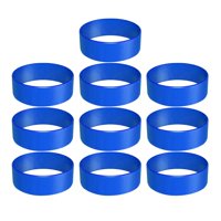 Bothyi - 10/Paquete De Bandas De Silicona Para Botellas De Agua De Vaso De Sublimación Bandas 25Mm Azul