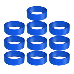 Bothyi - 10/Paquete De Bandas De Silicona Para Botellas De Agua De Vaso De Sublimación Bandas 25Mm Azul