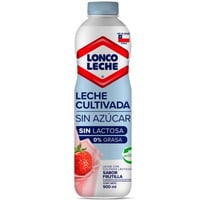 Leche Cultivada Light Sabor Frutilla Botella 900 G Loncoleche