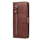 thumbnail image 2 of Funda con Cremallera para Xiaomi Poco F6 Pro, Carcasa Cartera de Cuero PU con Soporte y Tarjetero, 2 of 6