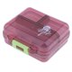 thumbnail image 3 of Portátil de 7 días organizador de pastillas caja de almacenamiento medicina contenedor estuche rojo vino, 3 of 5