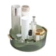 thumbnail image 1 of Organizador de cosméticos giratorio de 360 grados con textura, organizador de maquillaje giratorio de escritorio con asa para baño y aseo., 1 of 8