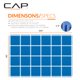 thumbnail image 4 of Alfombra de entrenamiento tipo puzzle CAP Barbell 61 × 61 cm × 1,3 cm, paquete de 4, azul, 4 of 7