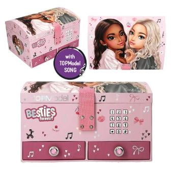 Joyero grande con código secreto y la cancion Best Friends - MY BFF TOPModel