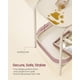 thumbnail image 5 of Mesa auxiliar VASAGLE de 2 niveles con detalles exteriores de metal blanco crema, 5 of 6
