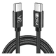 thumbnail image 1 of Cable USB tipo c a tipo c 2m carga rápida 60w datos Negro, 1 of 3