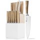 thumbnail image 1 of Juego de cuchillos de 15 piezas Kangdelun con bloque, acero inoxidable, 1 of 9