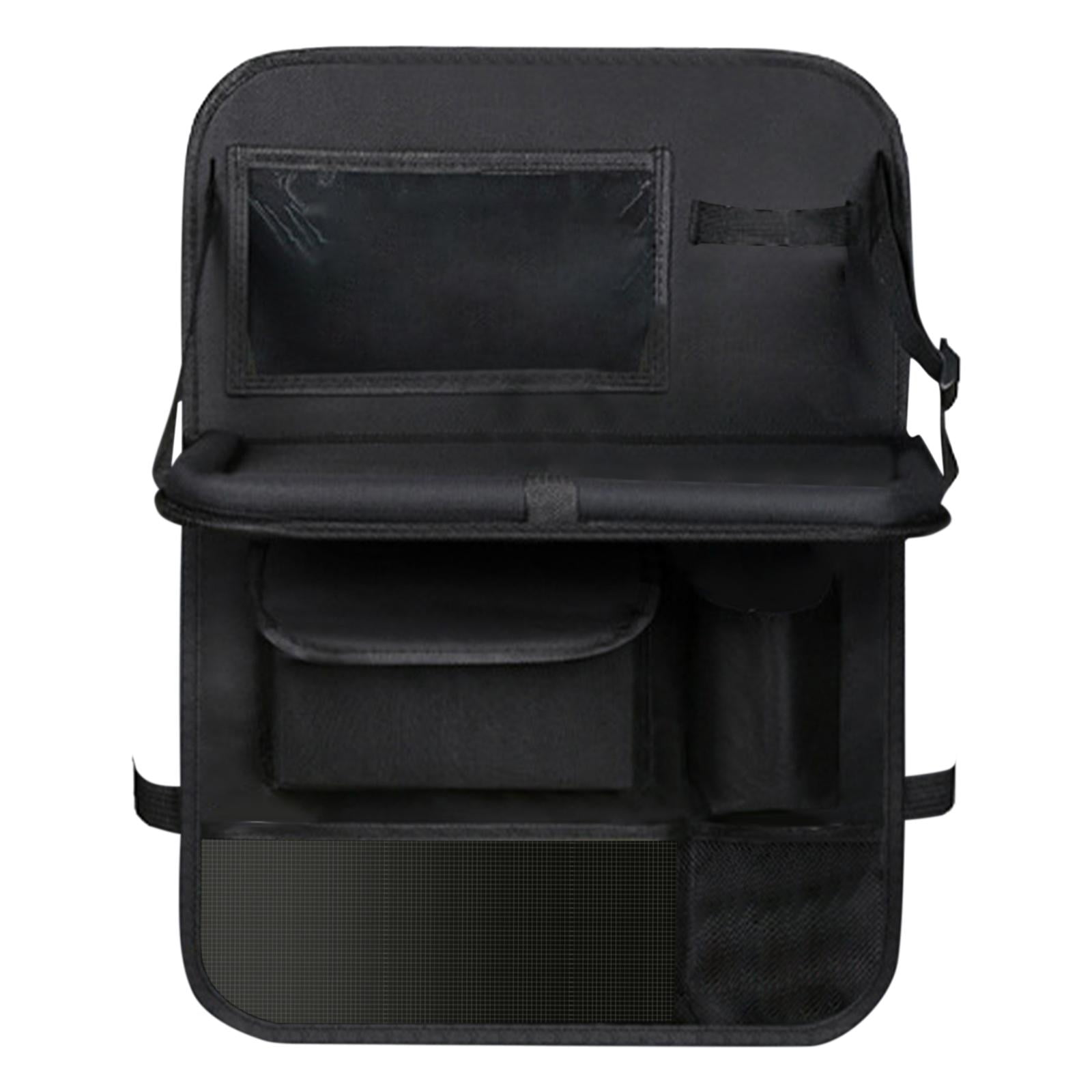 Magideal - Alfombril Organizadora Para Asiento Trasero , Organizador De Asiento Trasero, Bolsa De Almacenamiento Con Soporte Para Tableta Con , Negro