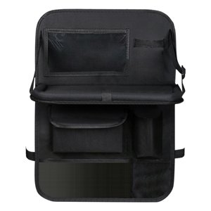 Magideal - Alfombril Organizadora Para Asiento Trasero , Organizador De Asiento Trasero, Bolsa De Almacenamiento Con Soporte Para Tableta Con , Negro