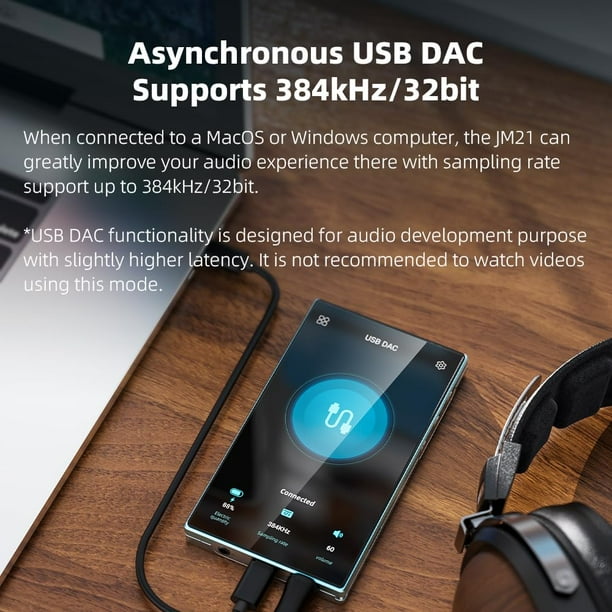 Jadeaudio Fiio JM21 Android 13 Hi-Res MP3 Sky Blue | Lider