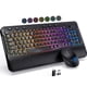 thumbnail image 1 of Combo inalámbrico de teclado y mouse COLIKES ergonómico con retroiluminación RGB, 1 of 8
