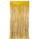thumbnail image 1 of Xiao Hua Cortina de Puerta Decoración de Fondo Cortina de Lluvia Fondo de Cinta con Borlas Brillantes Suministros para Fiestas 2 Pzas Cortinas de Seda de Lluvia de Plástico Dorado, 78.60X39.30in, 1 of 4