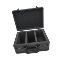 Magideal - Caja De Almacenamiento De Tarjetas Graduadas Con Cerraduras De Combinación, Fácil De Transportar, Portátil, Estuche Para Tarjetas Deportivas, Estuche 3 Ranuras