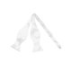 thumbnail image 1 of INSPIRE CHIC Pajaritas de Hombre de Color Sólido Autoadheridas para Fiesta de Boda Formal Esmoquin Blanco Talla Única, 1 of 5