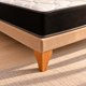 thumbnail image 5 of Cama Europea King con Colchón y Respaldo Capitoné en Felpa Beige Arena 180 x 200 cm, 5 of 7