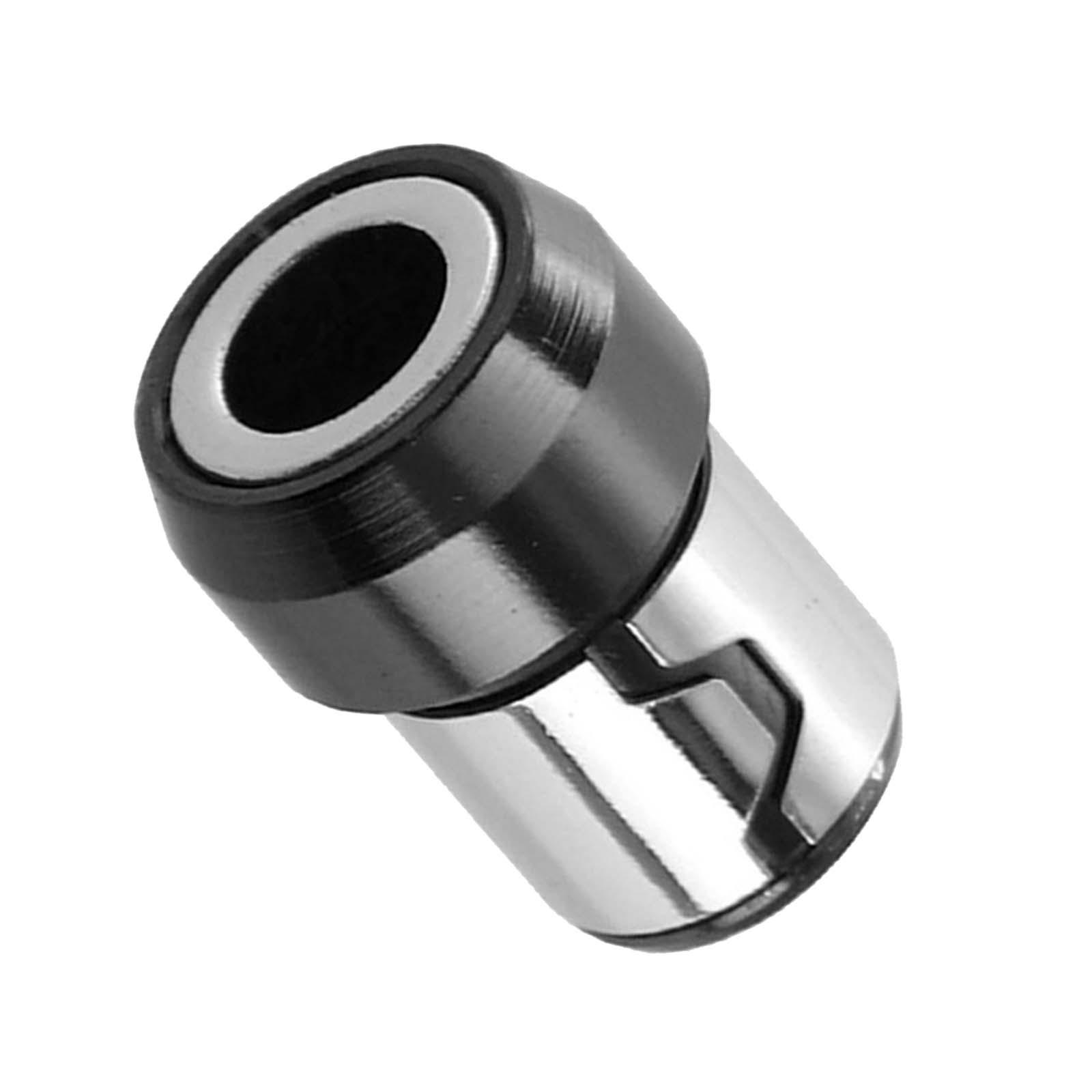 Magideal - Broca De Anillo De Tornillo Magnético, Soporte Magnético De Tornillo Resistente, Compacto, Extraíble, Negro