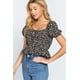 thumbnail image 4 of Top Corto Tejido con Estampado Fruncido, 4 of 5