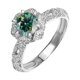 thumbnail image 1 of Anillos de Compromiso de Moissanita para Mujer 1 Uds Color D Claridad VVS1 Anillos de Diamante de Plata Esterlina Moissanita Verde/amarillo/rojo Alianzas de Boda con Certificado, 1 of 9