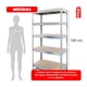 thumbnail image 4 of Estante Metalico 5 Niveles Rack Organizador Acero Multiuso plateado, 4 of 7