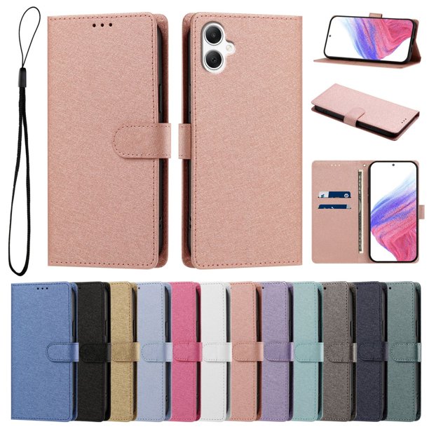 Cartera para Samsung Galaxy A06 con Bolsillo de Tarjetas, Rosa