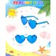 thumbnail image 5 of Gafas de sol LYMOJOR Corazón azul – Pack de 12 para fiestas, 5 of 6