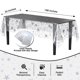 thumbnail image 2 of Exquisite Mantel Rectangular Plateado con Estrellas 54" x 108" - Pack de 48, 2 of 5