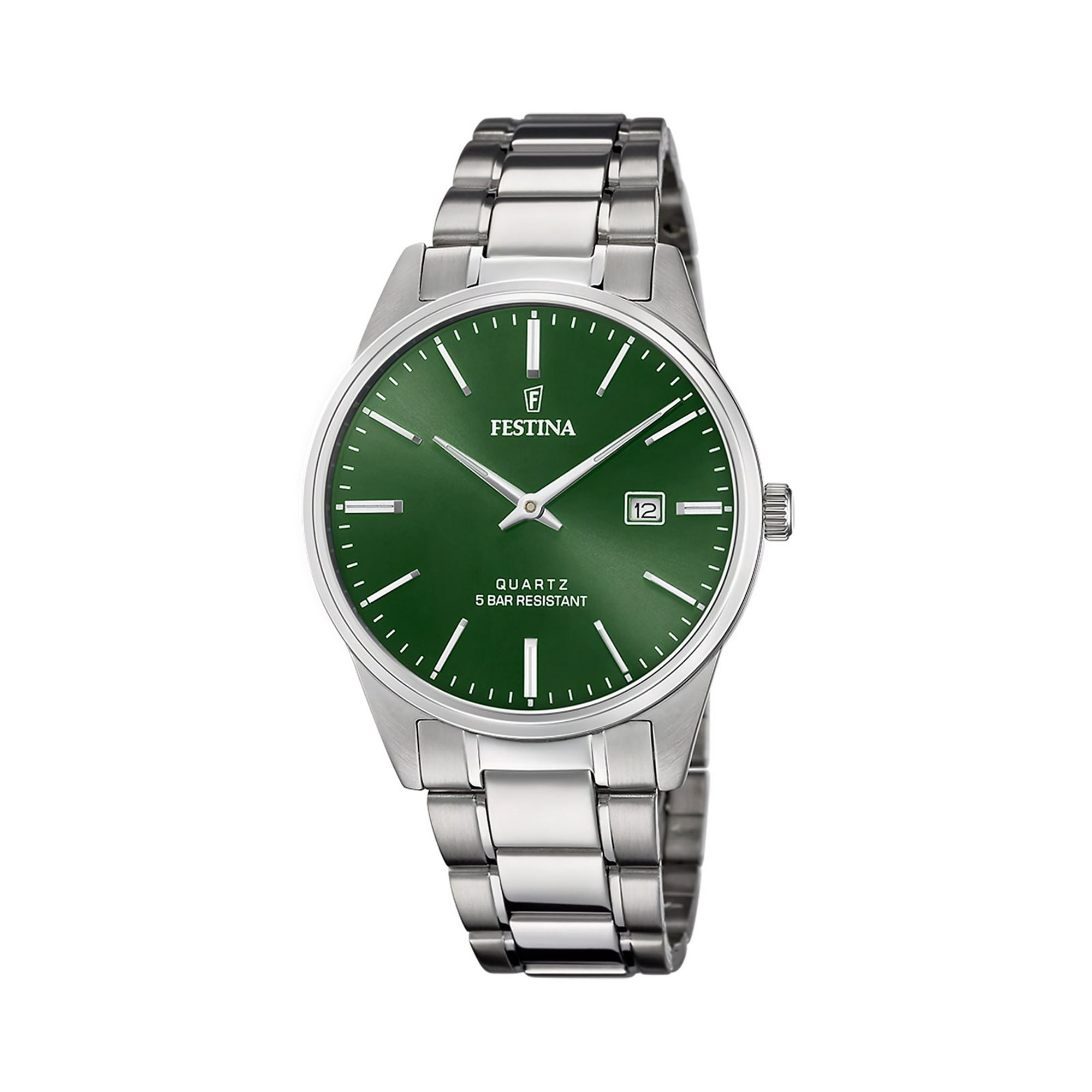 Reloj F20511/5 Festina Verde Hombre Acero Clasico
