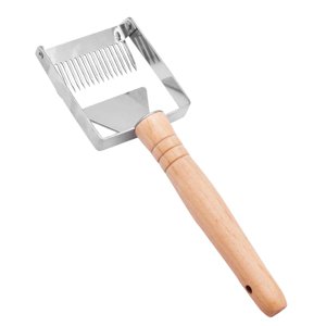 Bothyi - Raspador De Miel Herramienta Para Desopercular Miel Tenedor Desopercular Miel Ajustable De Acero Inoxidable Mango De Madera