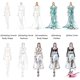 thumbnail image 5 of Set de Plantillas y Regla de Dibujo de Moda EXTCCT A4, 5 of 6