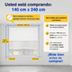 thumbnail image 3 of Cortina Roller Blackout 2 Paño 140x240 Doble Con Visillo Sin Cenefa, 3 of 7