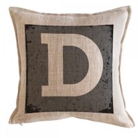 Tuyo Print - Cojín Letra Fondo Gris D 45X45